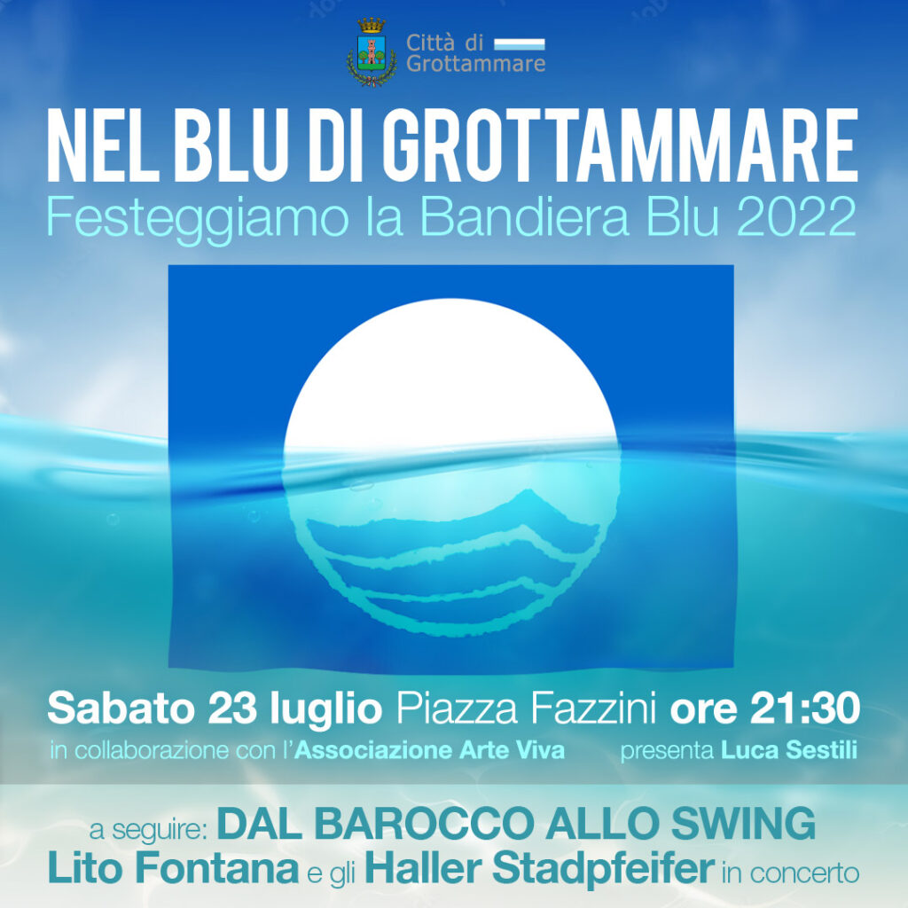 Bandiera BLU 2022 a Grottammare